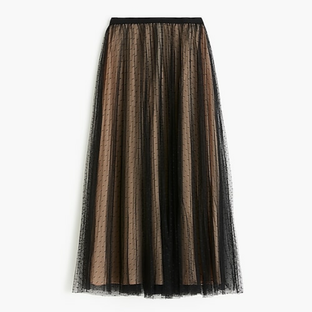 Polka-dot tulle A-line Skirt NWT - Picture 3 of 4